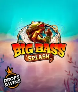 Dive into the exciting world of Big Bass Splash slot by Pragmatic Play, showcasing a dynamic fish splashing out of water. This image captures the heart of fishing with bold graphics and lively typography. Perfect for those who love fishing-themed games, promising a captivating gaming experience. 