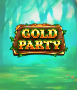 Enter the enchanted forest of the Gold Party game by Pragmatic Play, highlighting a beautifully designed wooden sign decorated with golden letters. The setting is a green forest that adds a sense of mystery to the overall ambiance. Ideal for those who enjoy magical and nature-inspired games, providing a delightful adventure. 